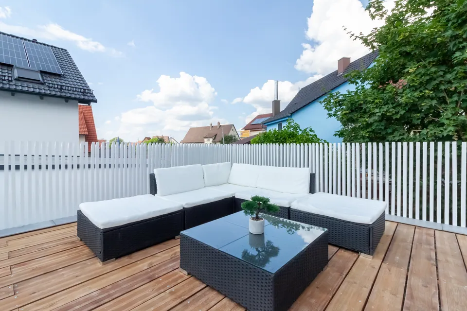 Beuren, Relax Apartment | Beuren Therme, Terrasse & Parkplatz, Ansicht 13